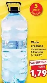 Kaufland Woda źródlana niegazowana oferta