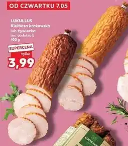 Kaufland LUKULLUS Kiełbasa krakowska lub żywiecka oferta
