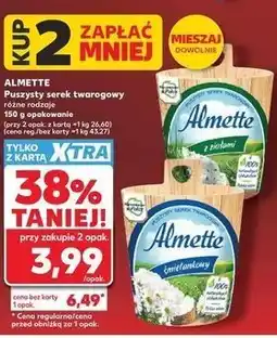 Kaufland Almette Puszysty serek twarogowy oferta