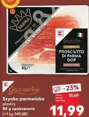 Kaufland Szynka parmeńska plastry Gold Edition oferta