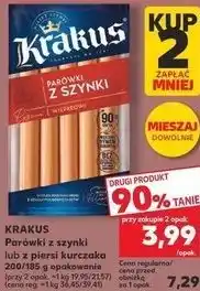 Kaufland Parówki z szynki lub z piersi kurczaka Krakus oferta