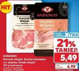 Kaufland Karczek wiejski, Szynka biesiadna lub wiejska, Schab wiejski Kabanos oferta