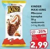 Kaufland KINDER MAXI KING Mleczna kanapka 35 g opakowanie oferta