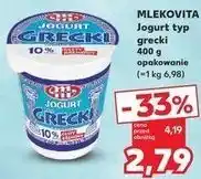 Kaufland MLEKOVITA Jogurt typ grecki 400 g opakowanie oferta