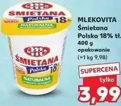 Kaufland MLEKOVITA Śmietana Polska 18% tł. 400 g opakowanie oferta