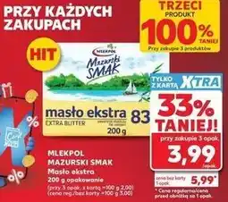 Kaufland MLEKPOL MAZURSKI SMAK Masło ekstra 200 g opakowanie oferta