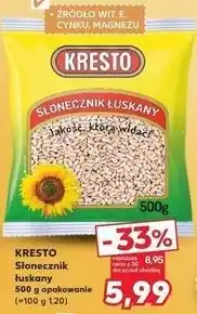 Kaufland KRESTO Słonecznik łuskany 500 g opakowanie oferta