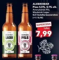 Kaufland Piwo 5,5%, 5,1% alk. Amerykański Pils, Wiedeński Lager 0,5 l butelka bezzwrotna oferta