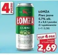 Kaufland ŁOMŻA Piwo jasne 5,7% alk oferta
