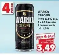 Kaufland WARKA STRONG Piwo 6,3% alk oferta