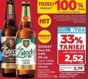 Kaufland ŽATECKÝ Piwo 5%, 3,8%, 0% alk oferta