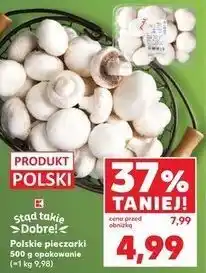 Kaufland Polskie pieczarki 500 g opakowanie oferta