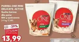 Kaufland PURINA ONE MINI DELICATE, ACTIVE Sucha karma dla psów oferta