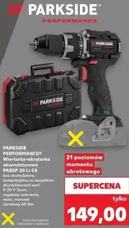Kaufland PARKSIDE PERFORMANCE Wiertarko-wkrętarka akumulatorowa PABSP 20 Li C4 oferta