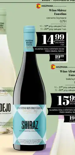 Polomarket Wino Shiraz Faustino czerwone /wytrawne oferta