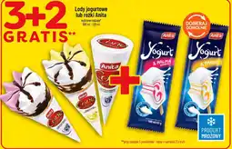 Polomarket Lody jogurtowe lub rożki Anita oferta