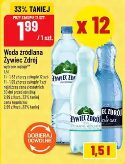 Polomarket Woda źródlana Żywiec Zdrój wybrane rodzaje oferta