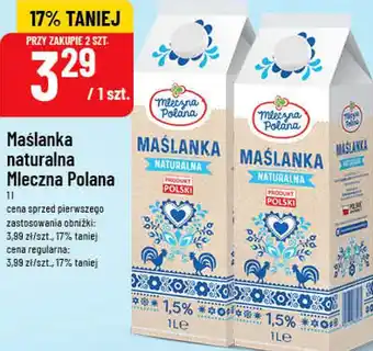 Polomarket Maślanka naturalna Mleczna Polana oferta
