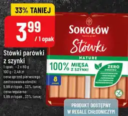 Polomarket Stówki parówki z szynki Sokołów oferta