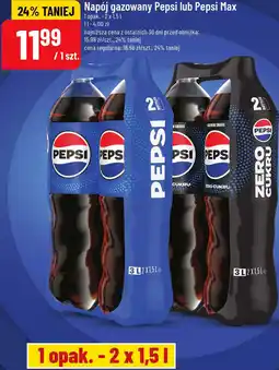 Polomarket Napój gazowany Pepsi lub Pepsi Max oferta
