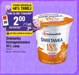 Polomarket Śmietanka homogenizowana 18% Jana oferta