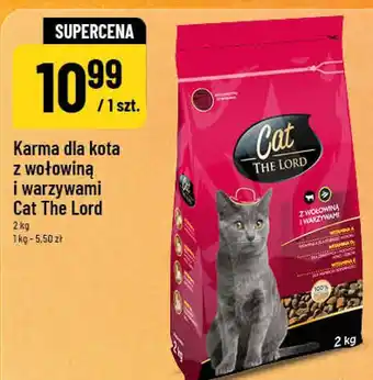 Polomarket Karma dla kota z wołowiną i warzywami Cat The Lord oferta