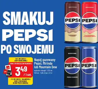 Polomarket Napój gazowany Pepsi, Mirinda lub Mountain Dew oferta