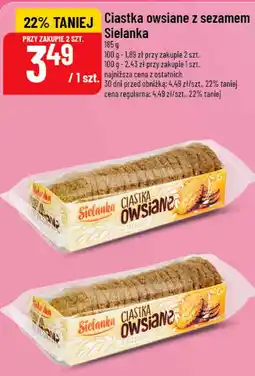 Polomarket Ciastka owsiane z sezamem Sielanka oferta