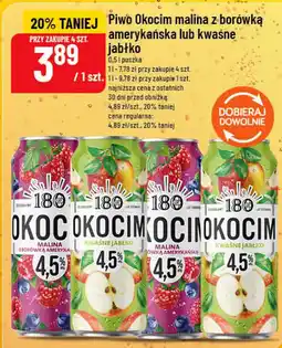 Polomarket Piwo Okocim malina z borówką amerykańska lub kwaśne jabłko oferta