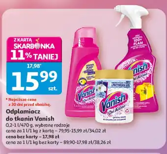 Auchan Odplamiacz do tkanin Vanish oferta