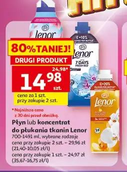 Auchan Płyn lub koncentrat do płukania tkanin Lenor oferta