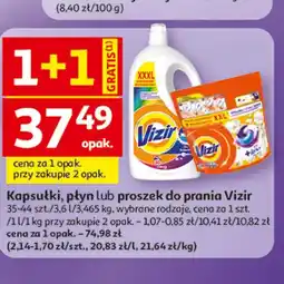 Auchan Kapsułki, płyn lub proszek do prania Vizir oferta