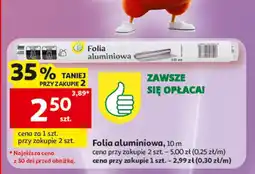 Auchan Folia aluminiowa, 10 m oferta