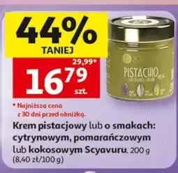 Auchan Krem pistacjowy lub o smakach: cytrynowym, pomarańczowym lub kokosowym Scyavuru oferta