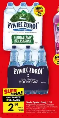 Twój Market Woda Żywiec Zdrój gazowana mocny gaz oferta