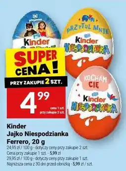 Twój Market Kinder Jajko Niespodzianka Ferrero oferta