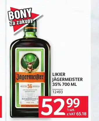 Selgros Likier Jägermeister oferta