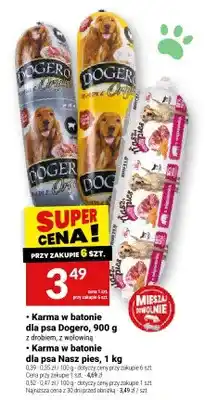 Twój Market Karma w batonie dla psa Nasz pies oferta