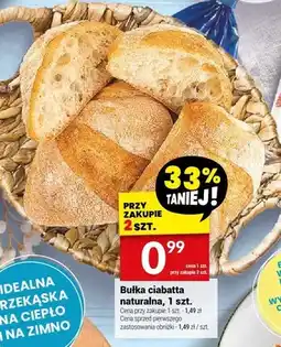 Twój Market Bułka ciabatta naturalna Białecki Piekarnia 1szt oferta