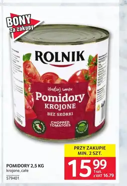Selgros Pomidory krojone Rolnik oferta
