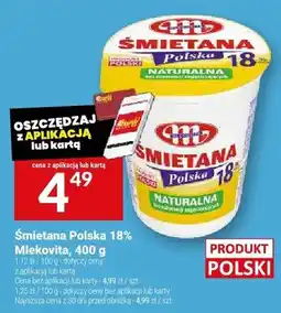 Twój Market Śmietana Polska 18% Mlekovita oferta