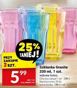 Twój Market Szklanka Granite 330ml wybrane kolory oferta