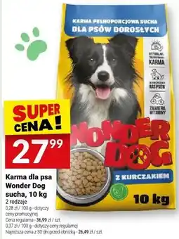 Twój Market Karma dla psa Wonder Dog sucha z kurczakiem oferta