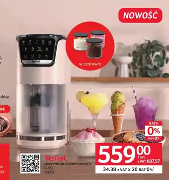 Selgros Maszynka do lodów Tefal oferta