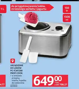 Selgros Urządzenie do lodów Profi Cook oferta