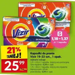 Twój Market Kapsułki do prania Vizir All-in-1 PODS alpejska świeżość 19-22szt oferta