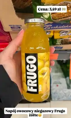 Biedronka Napój owocowy niegazowany Frugo żółte oferta
