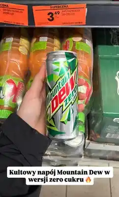 Biedronka Napój gazowany Mountain Dew Zero cukru oferta