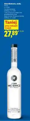 Lidl ADAM MICKIEWICZ Wódka oferta