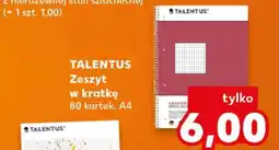 Kaufland TALENTUS Zeszyt w kratkę oferta